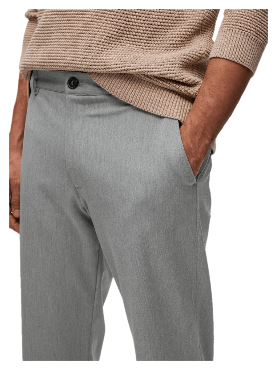 Selected Men Bukser & Jeans 16086234_darkgreymelange_33/32 - Bygholm Menswear